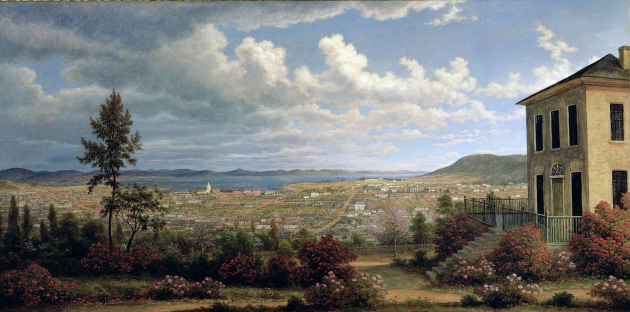 होबार्ट टाउन, c.1832 द्वारा जॉन ग्लोवर