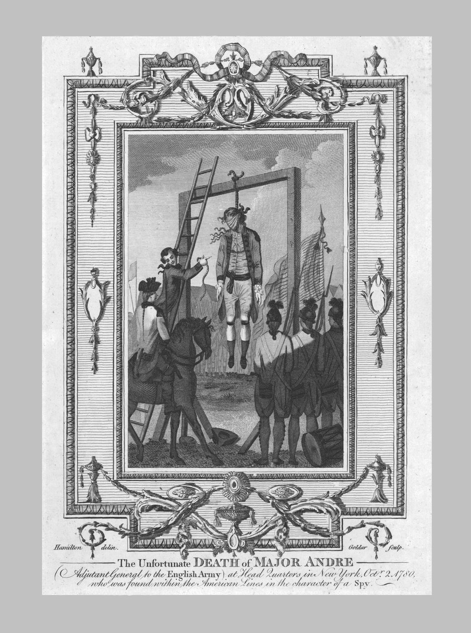 दुर्भाग्यपूर्ण मौत मेजर आंद्रे, 1780, 1790। द्वारा जॉन सुनार
