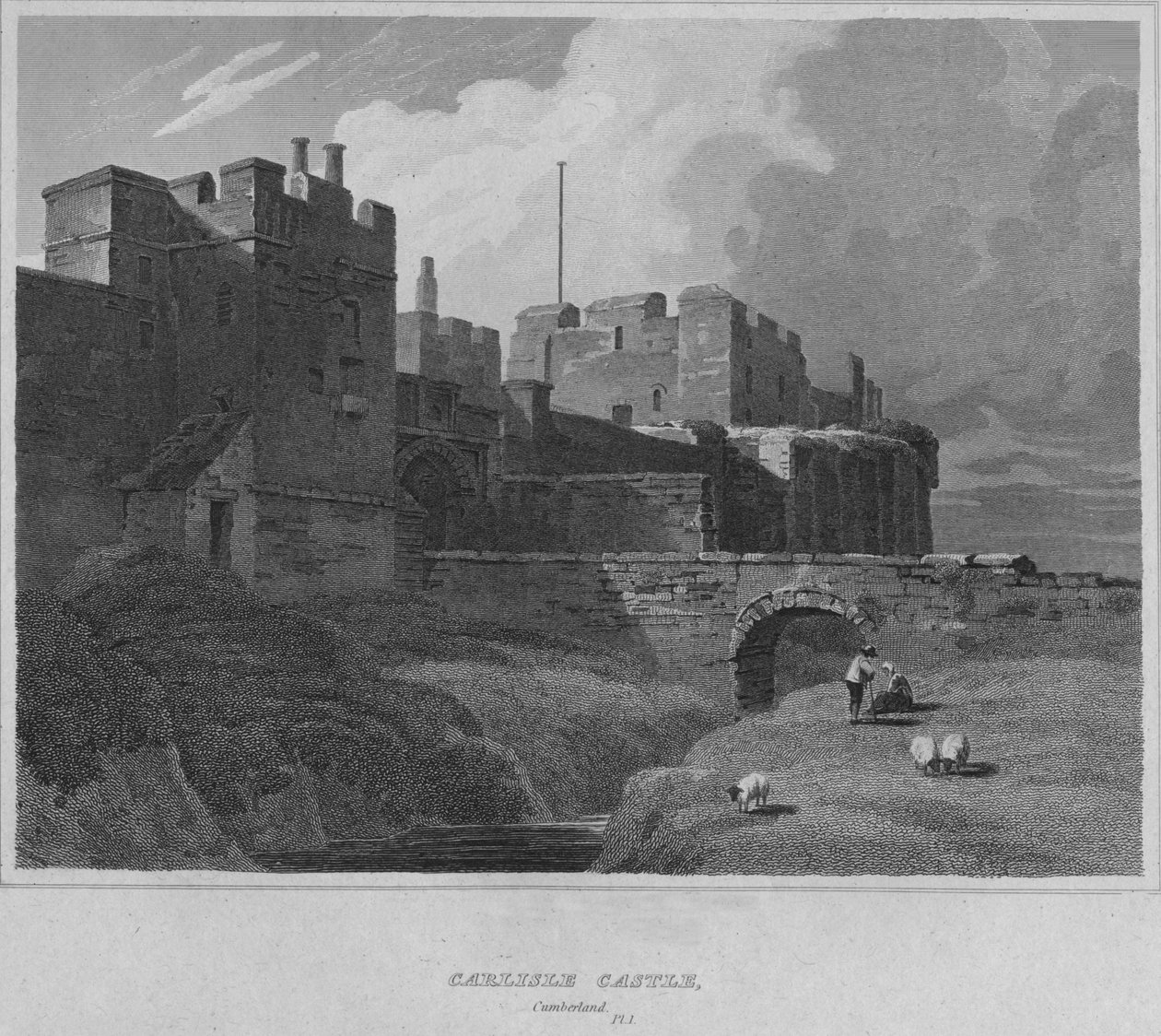 कार्लिस्ले कैसल, कंबरलैंड, 1814 द्वारा जॉन ग्रेग
