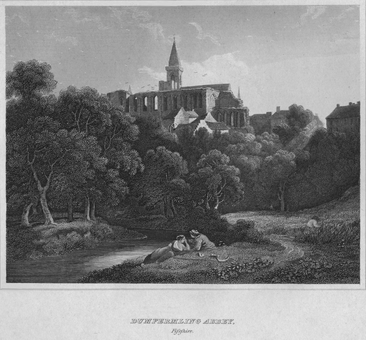 डनफ्रेमलाइन एबी, फिफ़शायर, 1814 द्वारा जॉन ग्रेग