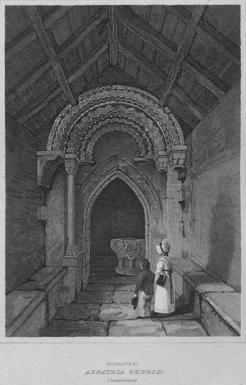 एस्परिटिया चर्च, कंबरलैंड में प्रवेश, 1814 द्वारा जॉन ग्रेग