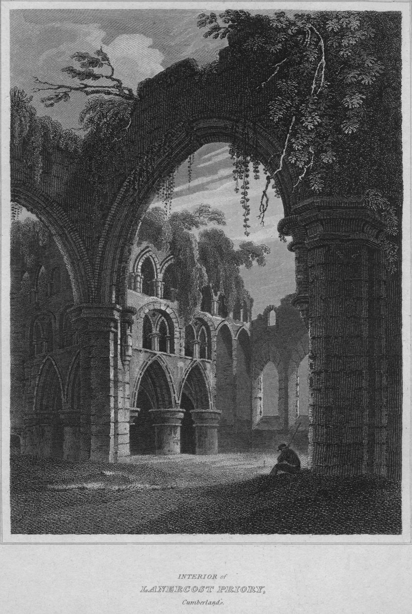 इंटीरियर ऑफ लैंकोरोस्ट प्रीरी, कंबरलैंड, 1814 द्वारा जॉन ग्रेग
