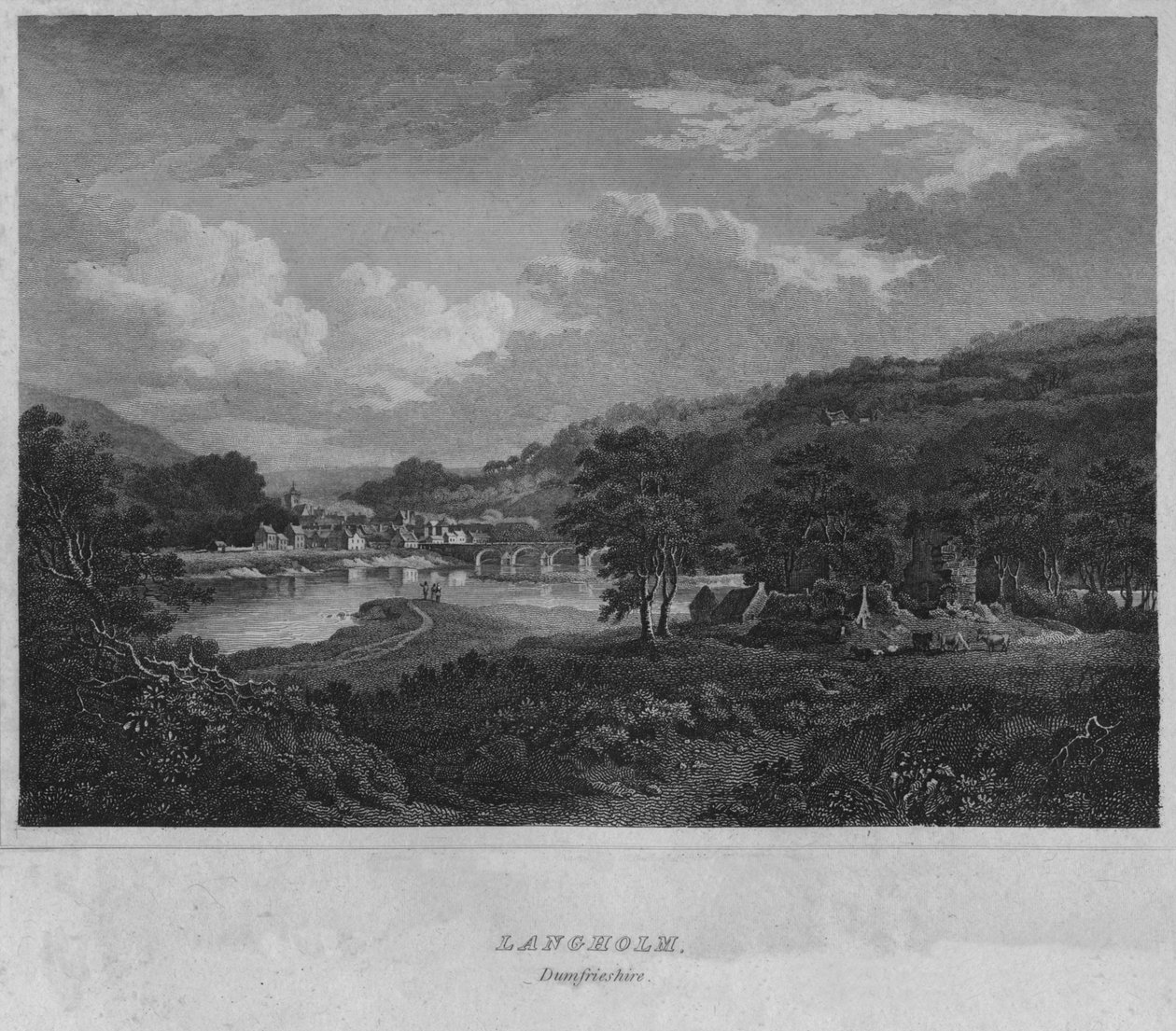 लैंगहोम, डमफ़्रीशायर, 1814 द्वारा जॉन ग्रेग