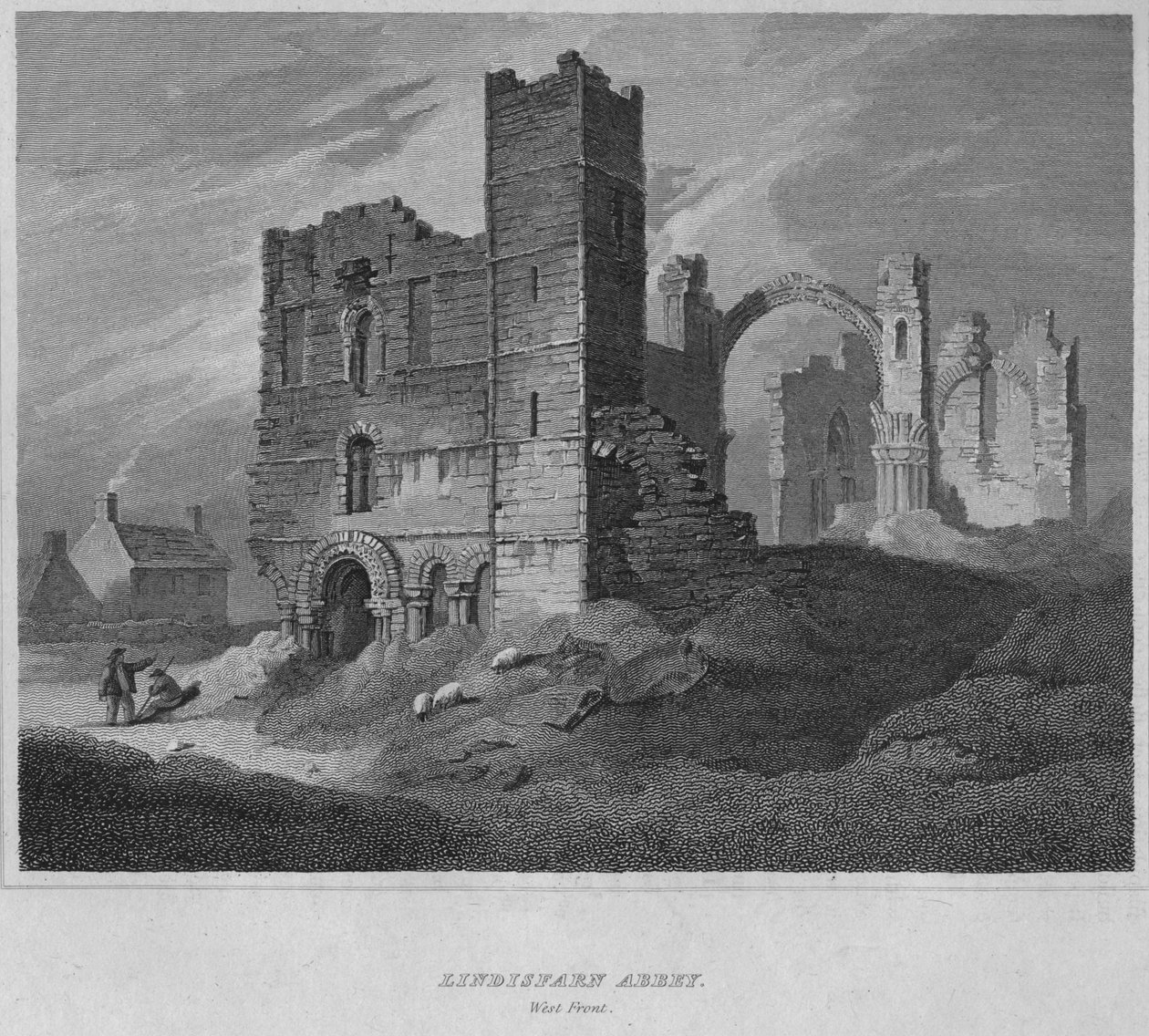 लिंडस्टारने एबे। वेस्ट फ्रंट, 1814 द्वारा जॉन ग्रेग