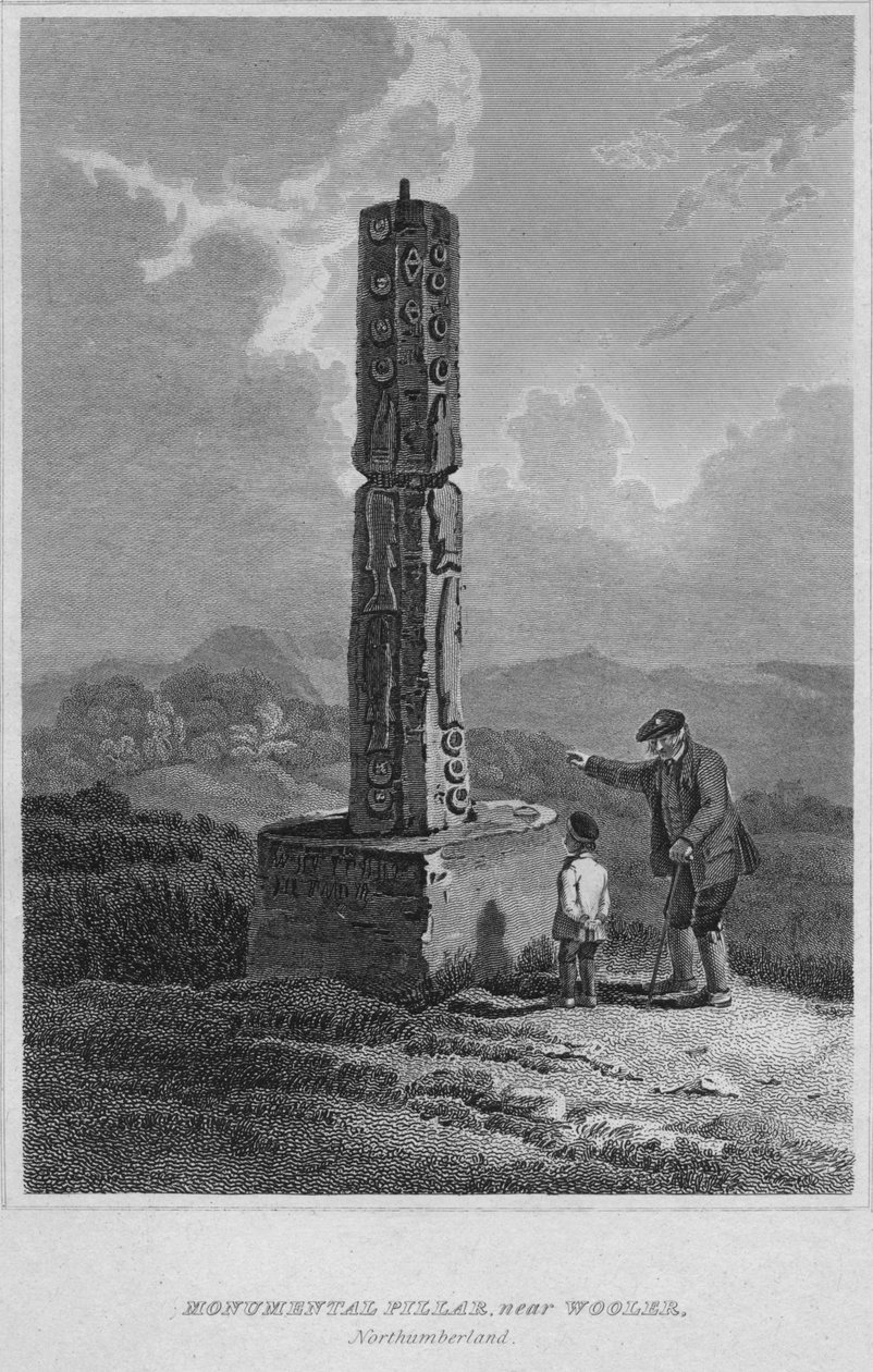 वूलर, नॉर्थम्बरलैंड, 1814 के पास स्मारक स्तंभ द्वारा जॉन ग्रेग