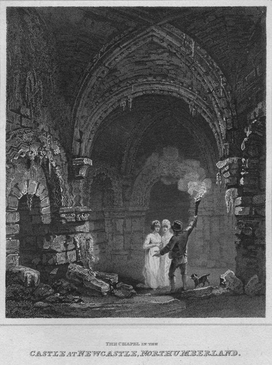 न्यूकैसल, नॉर्थम्बरलैंड, 1814 में कैसल में चैपल द्वारा जॉन ग्रेग