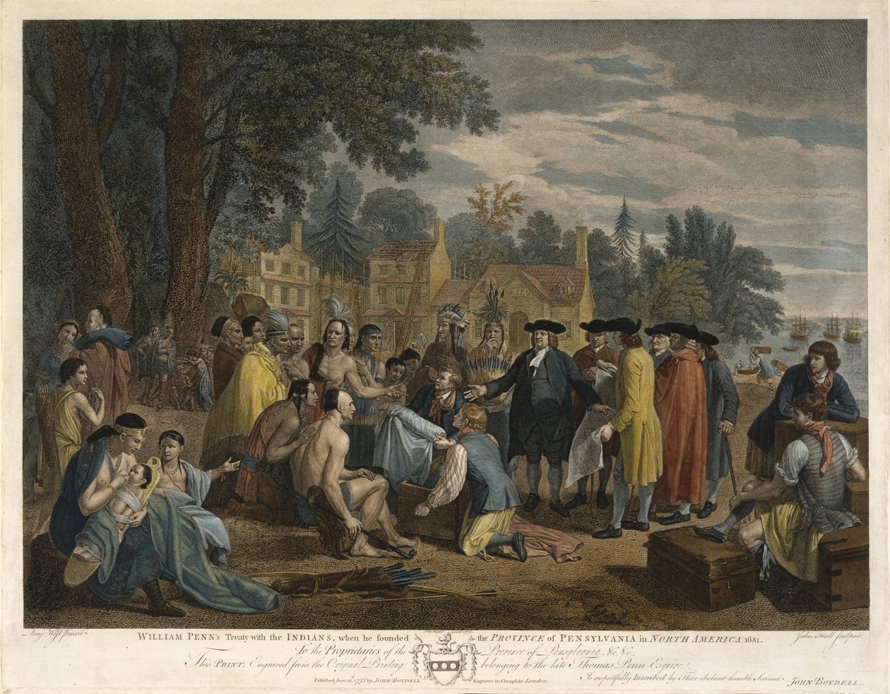1775 में भारतीयों के साथ विलियम की संधि द्वारा जॉन हॉल