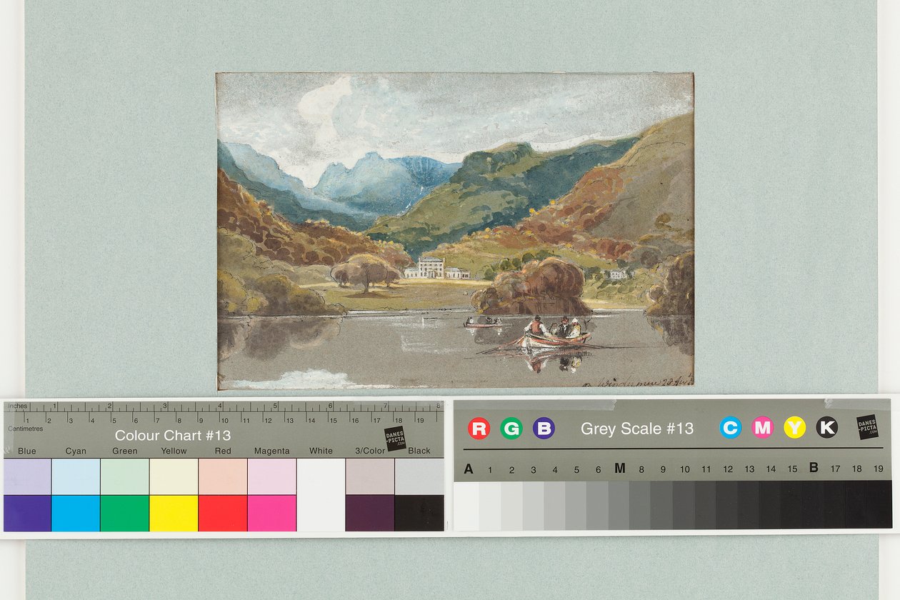 ब्राथय हॉल, 1808 (कागज पर wc) द्वारा जॉन हार्डन