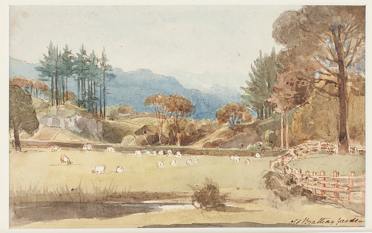 लैंगडेल, लेक डिस्ट्रिक्ट, Cumbria, 1831 (कागज पर wc) देखें द्वारा जॉन हार्डन