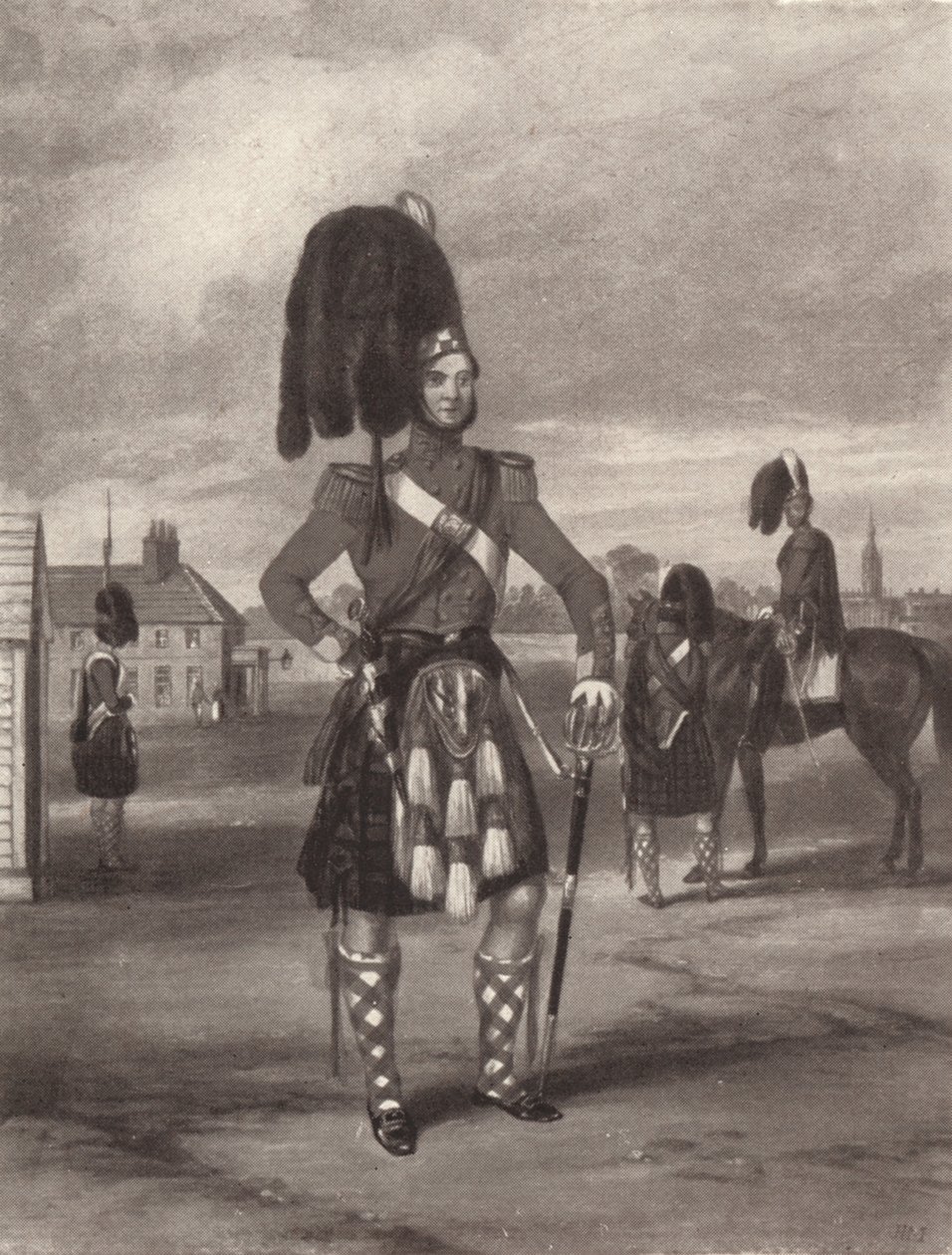 93 वां सदरलैंड हाइलैंडर्स रिव्यू ऑर्डर, c1820-1870, 1909 द्वारा जॉन हैरिस जूनियर