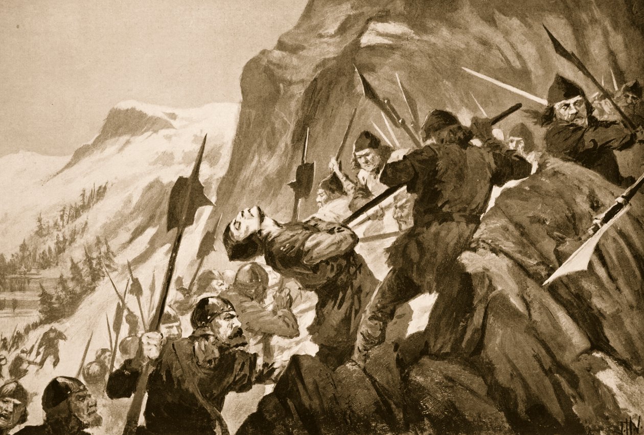 मोर्गटन की लड़ाई, 1315 द्वारा जॉन हैरिस वाल्डा