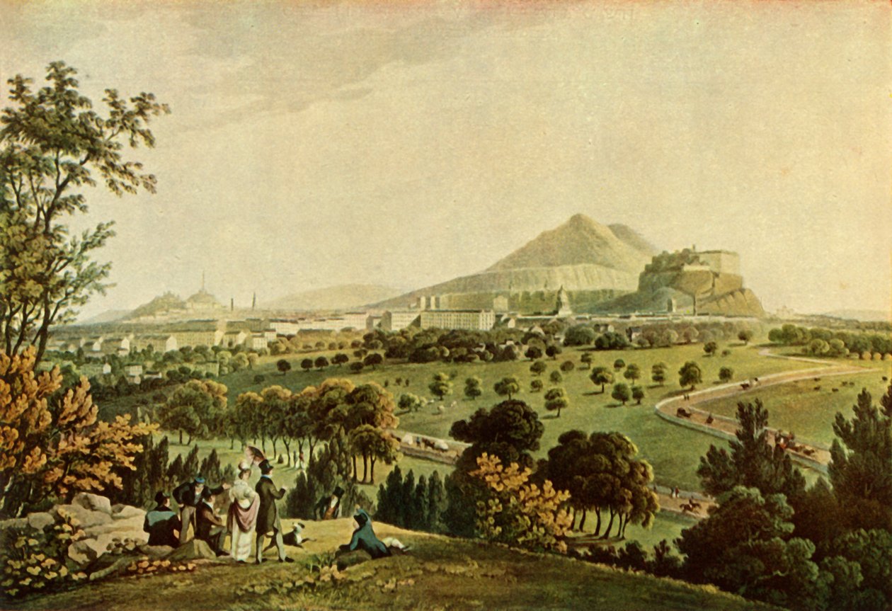 एडिनबर्ग शहर, 1824, 1946। द्वारा जॉन हीविसाइड क्लार्क