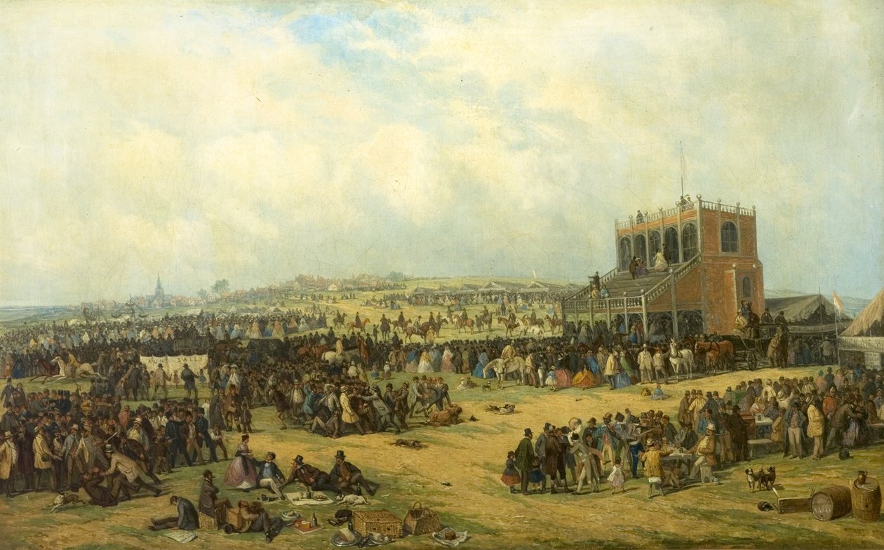 रेस (नॉटिंघम दौड़) से पहले, 1865 द्वारा जॉन हॉलैंड