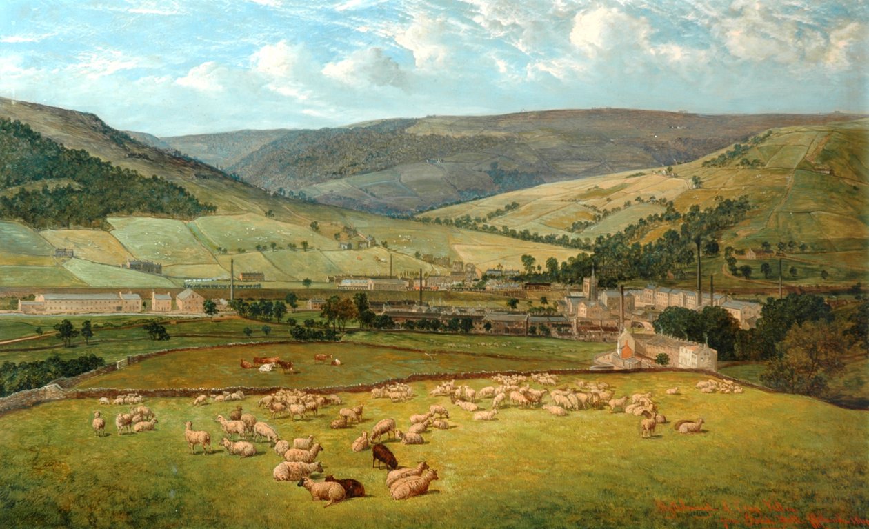 माइथोलम्रोयड और क्रैग वैले ईवुड हॉल से, 1869 द्वारा जॉन हॉलैंड