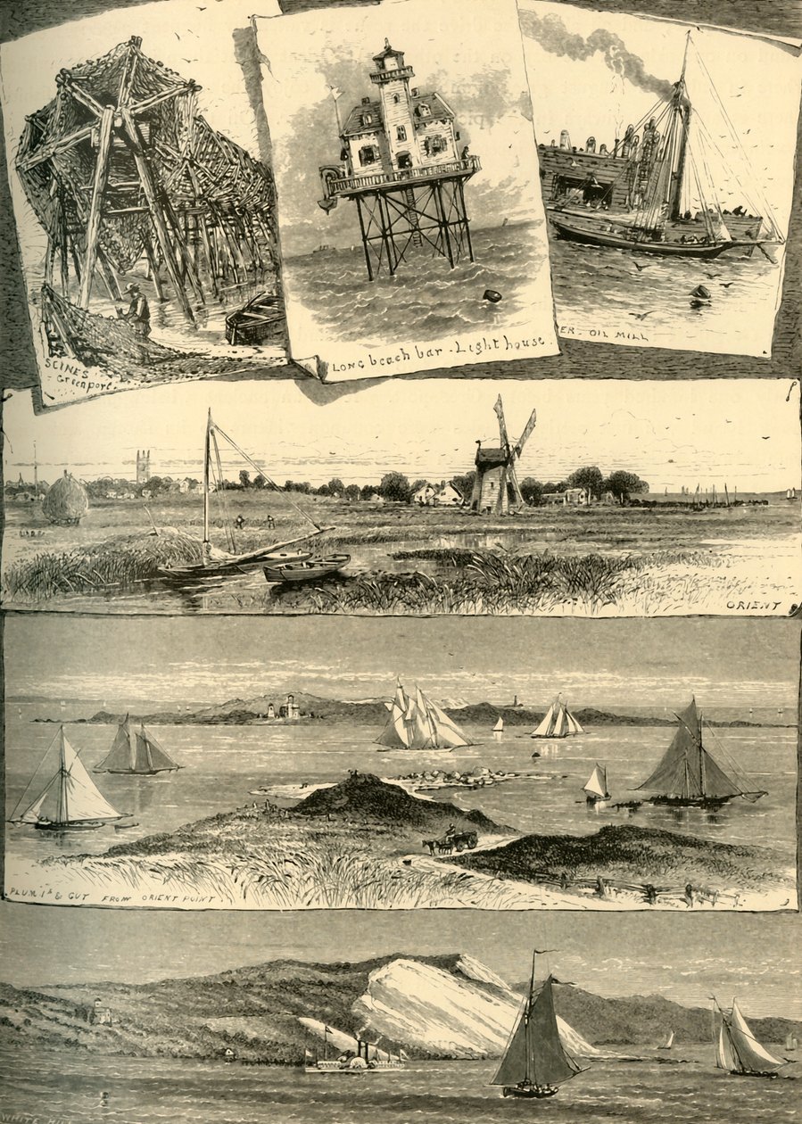 ईस्टर्न लॉन्ग आइलैंड सीन, 1872। द्वारा जॉन जे. हार्ले