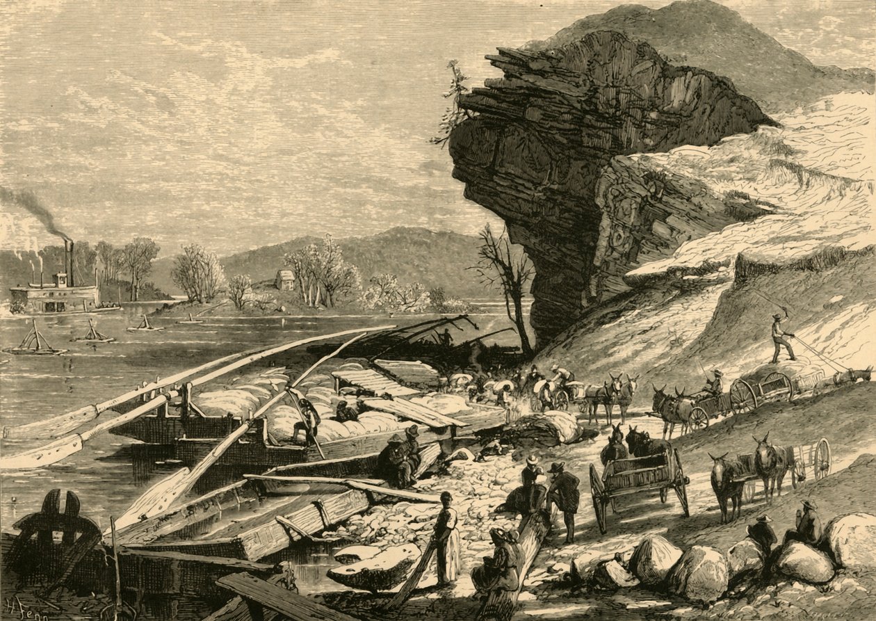चट्टानुगा में टेनेसी, 1872। द्वारा जॉन जे. हार्ले