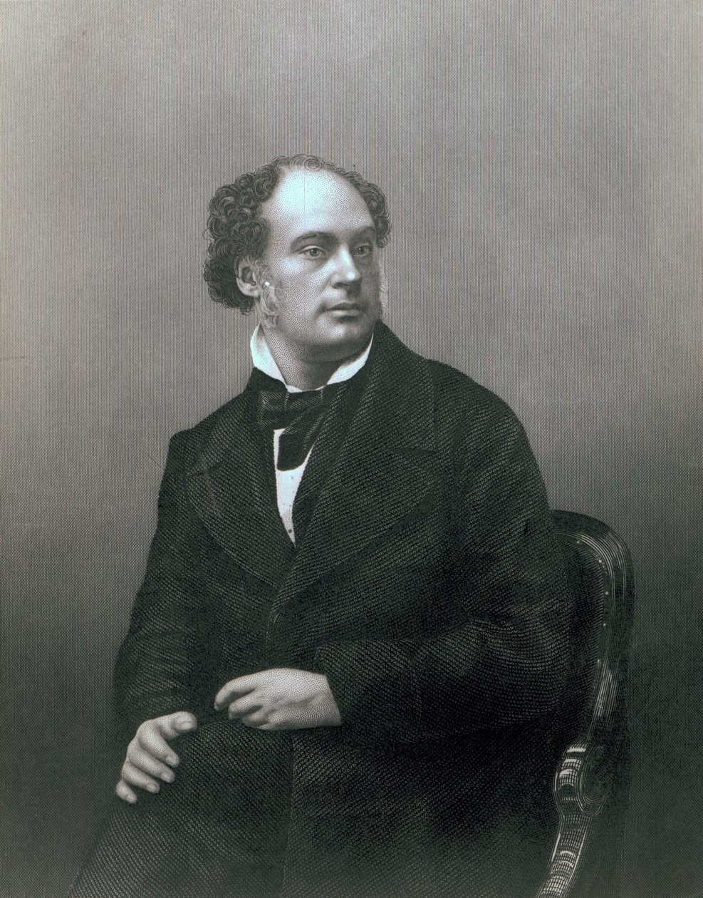 डैनियल मैक्लिज़, एस्क। डीए जे पाउंड, 1861 द्वारा उत्कीर्ण, &39;द ड्रॉइंग-रूम पोर्ट्रेट गैलरी ऑफ एमिनेंट पर्सनेजेस&39; से आरए द्वारा जॉन जाबेज एडविन पैस्ले मयाल