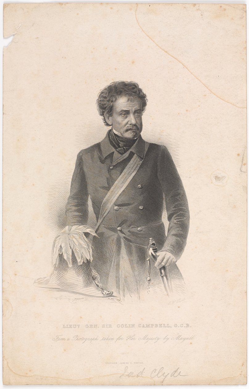  लेफ्टिनेंट जनरल सर कॉलिन कैंपबेल, GCB , 1856 लगभग द्वारा जॉन जाबेज एडविन पैस्ले मयाल