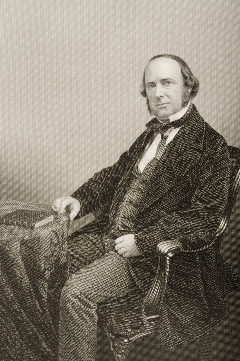 थॉमस राइट (1810-77) डीजे पाउंड द्वारा एक तस्वीर से उकेरा गया, लंदन के 1860 में प्रकाशित &39;द ड्रॉइंग-रूम ऑफ एमिनेंट पर्सन्स, वॉल्यूम 2&39; से। द्वारा जॉन जाबेज एडविन पैस्ले मयाल
