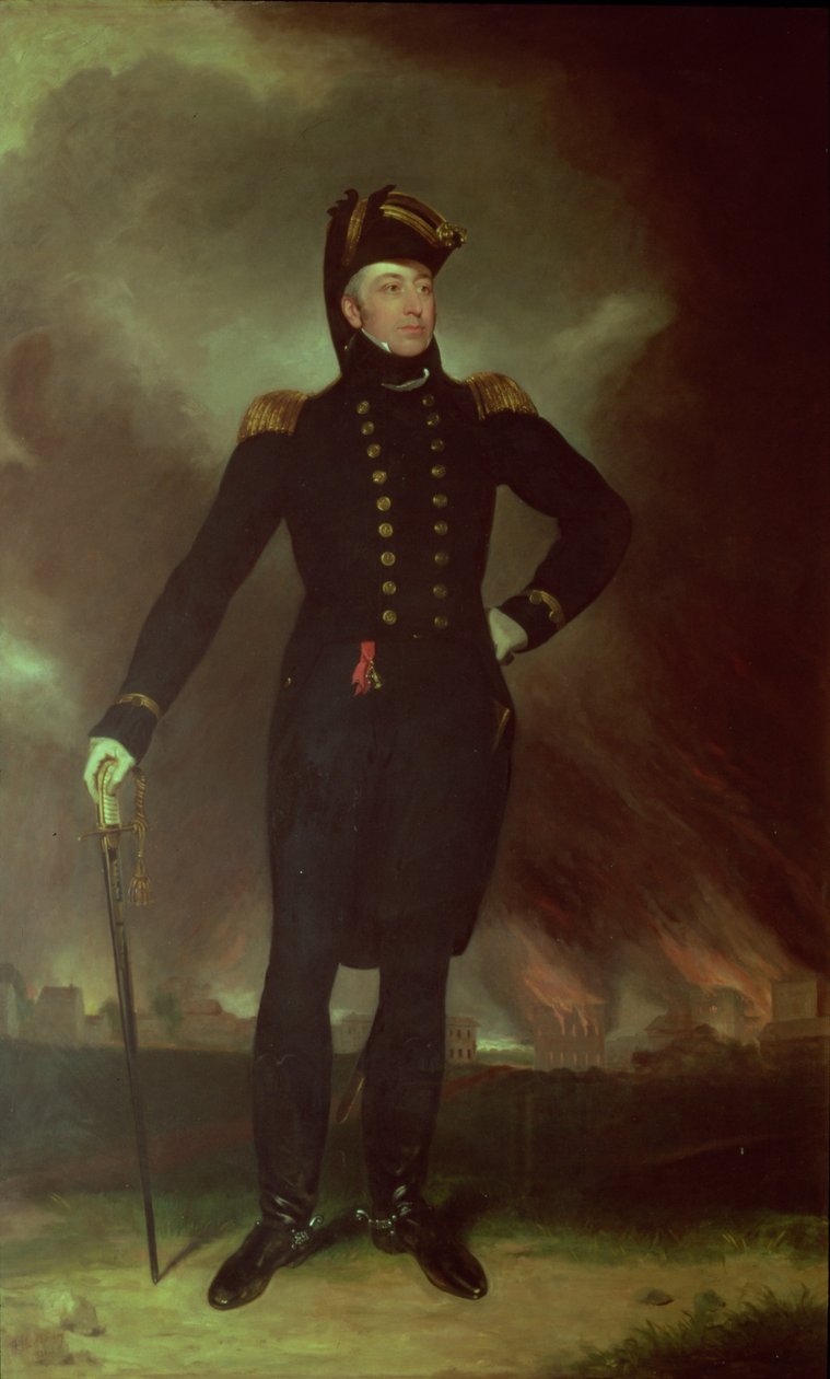 सर जॉर्ज कॉकबर्न (1772-1853) का पोर्ट्रेट, 1851 द्वारा जॉन जेम्स हॉल