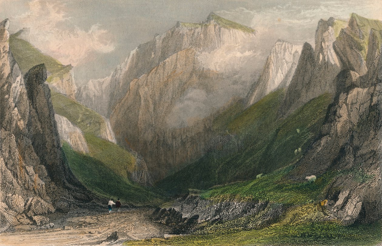 वेल ऑफ़ द विनेट्स, डर्बीशायर, 1837 द्वारा जॉन जेम्स हिंक्लिफ