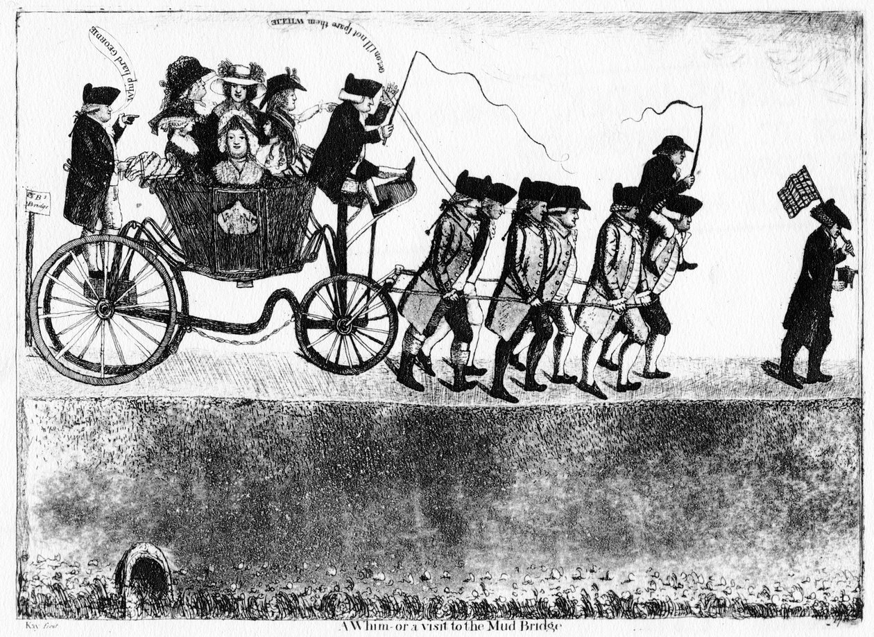 व्हिम या मुड ब्रिज की यात्रा, 1786 द्वारा जॉन केयू