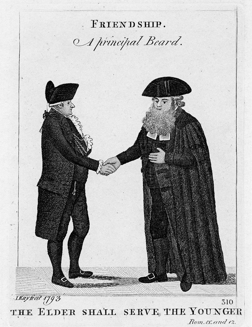 दोस्ती - एक प्रिंसिपल बियर्ड 1793 द्वारा जॉन केयू