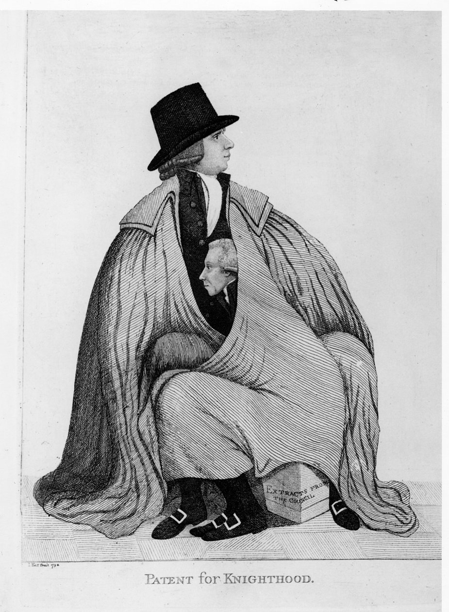 नाइटहुड के लिए पेटेंट: हेनरी डंडास और सर जेम्स स्टर्लिंग, 1792 द्वारा जॉन केयू