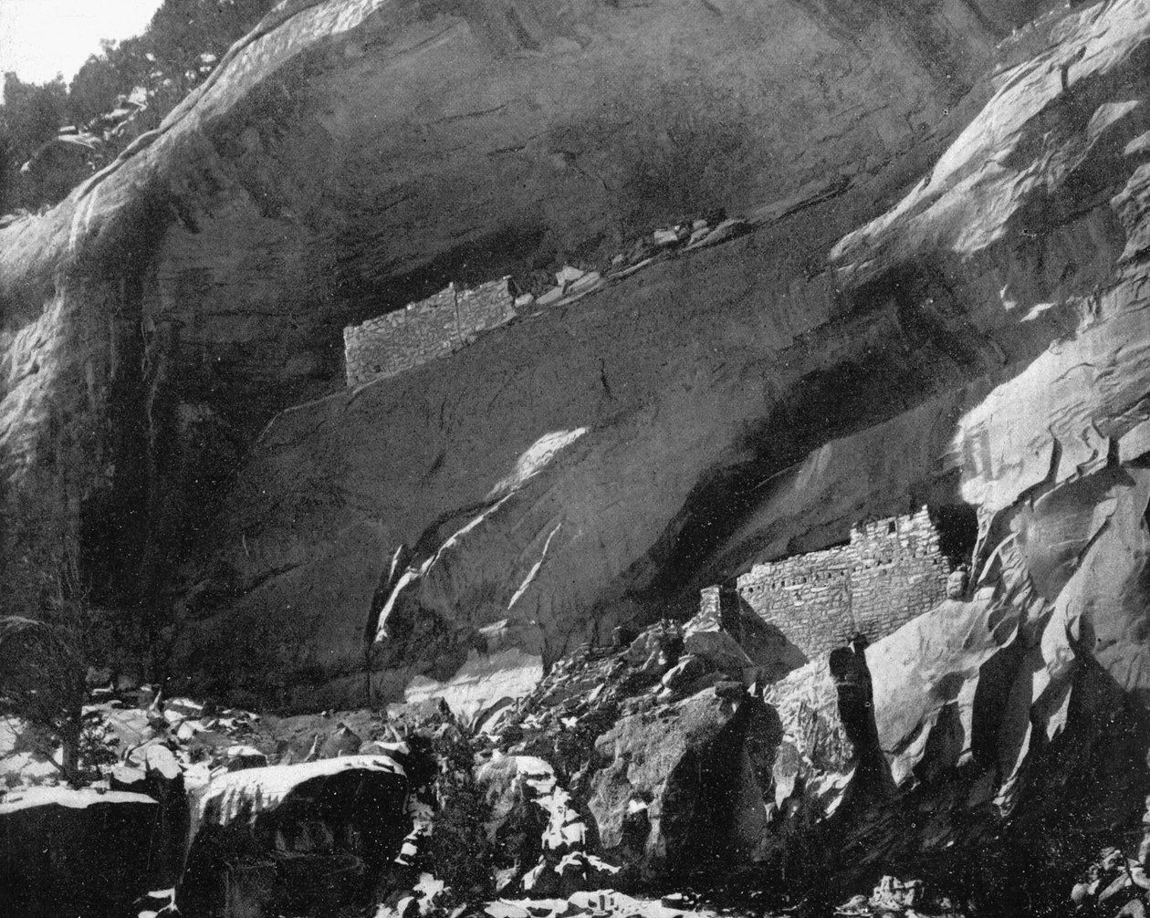 क्लिफ डवेलिंग्स, मैनकस कैनियन, एरिज़ोना, यूएसए, 1893। द्वारा जॉन एल। स्टोडर्ड