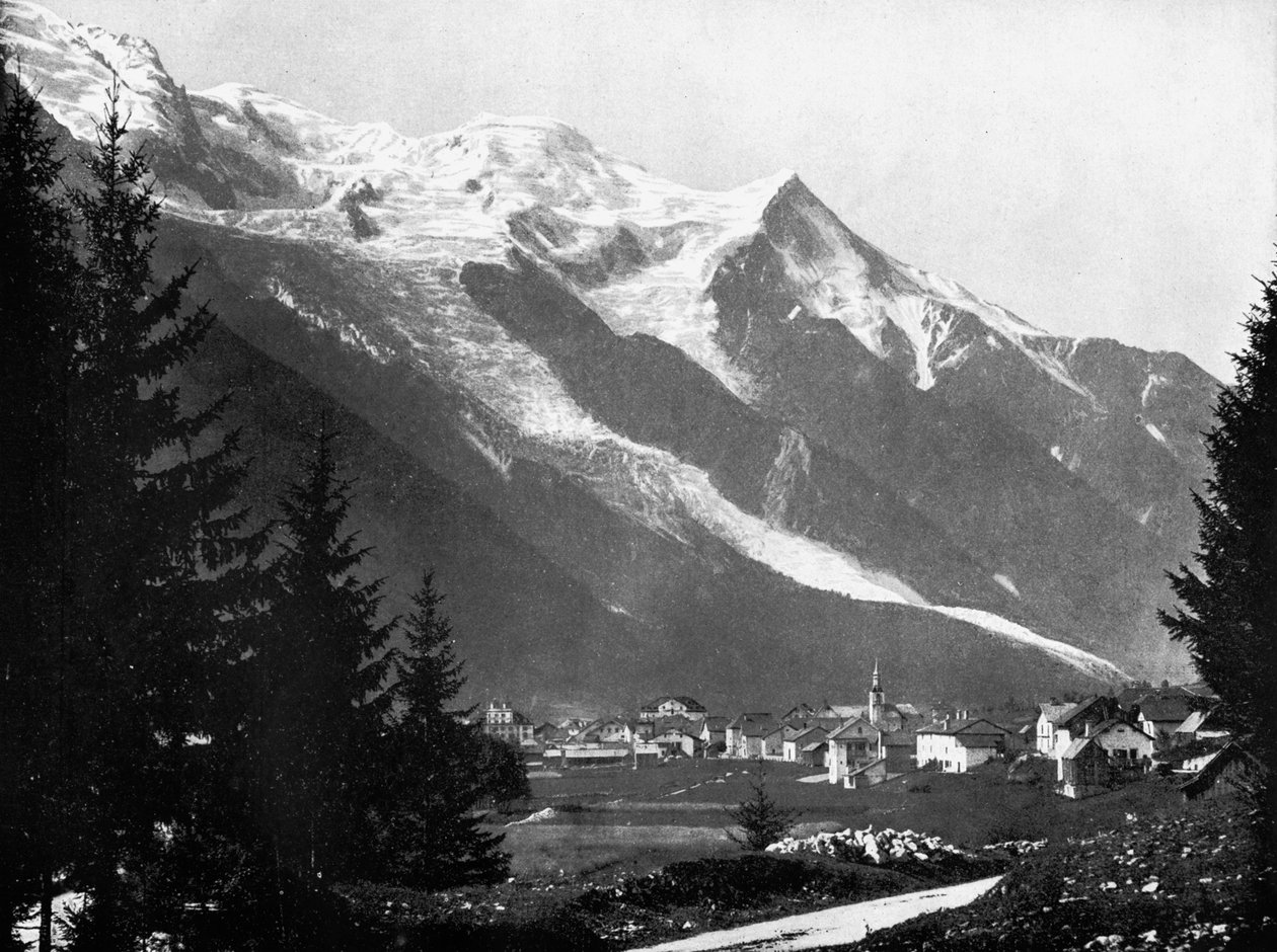 1893, स्विट्जरलैंड से मोंट ब्लांक। द्वारा जॉन एल। स्टोडर्ड