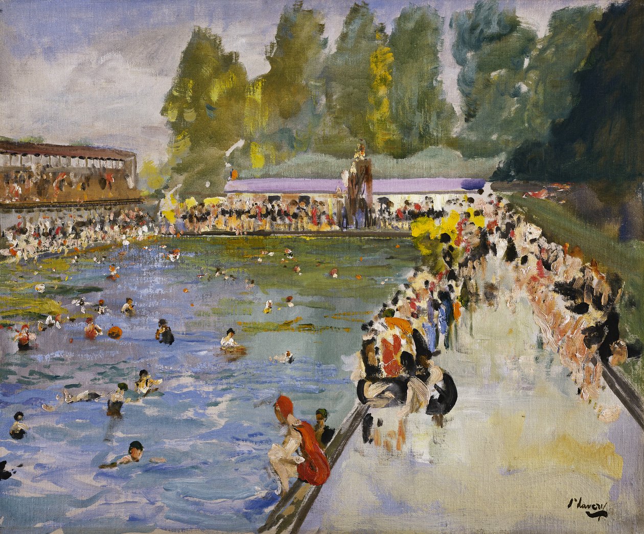 चिसविक बाथ, c.1929 (कैनवास पर तेल) द्वारा जॉन लैवरी
