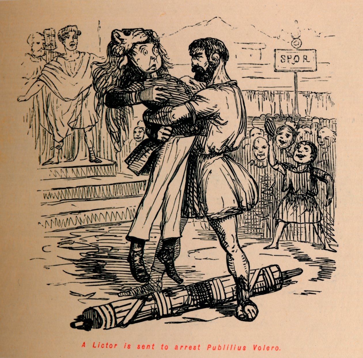 एक Lictor यानी गिरफ्तार करने के लिए भेज दिया जाता है, उन्होंने कहा, 1852 द्वारा जॉन लीचो