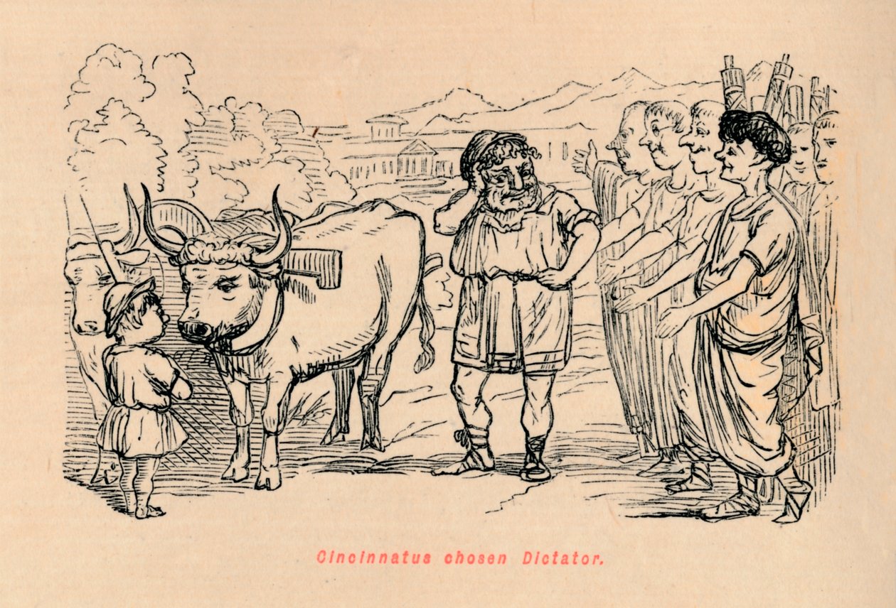 सिनसिनाटस ने तानाशाह को चुना, 1852 द्वारा जॉन लीचो