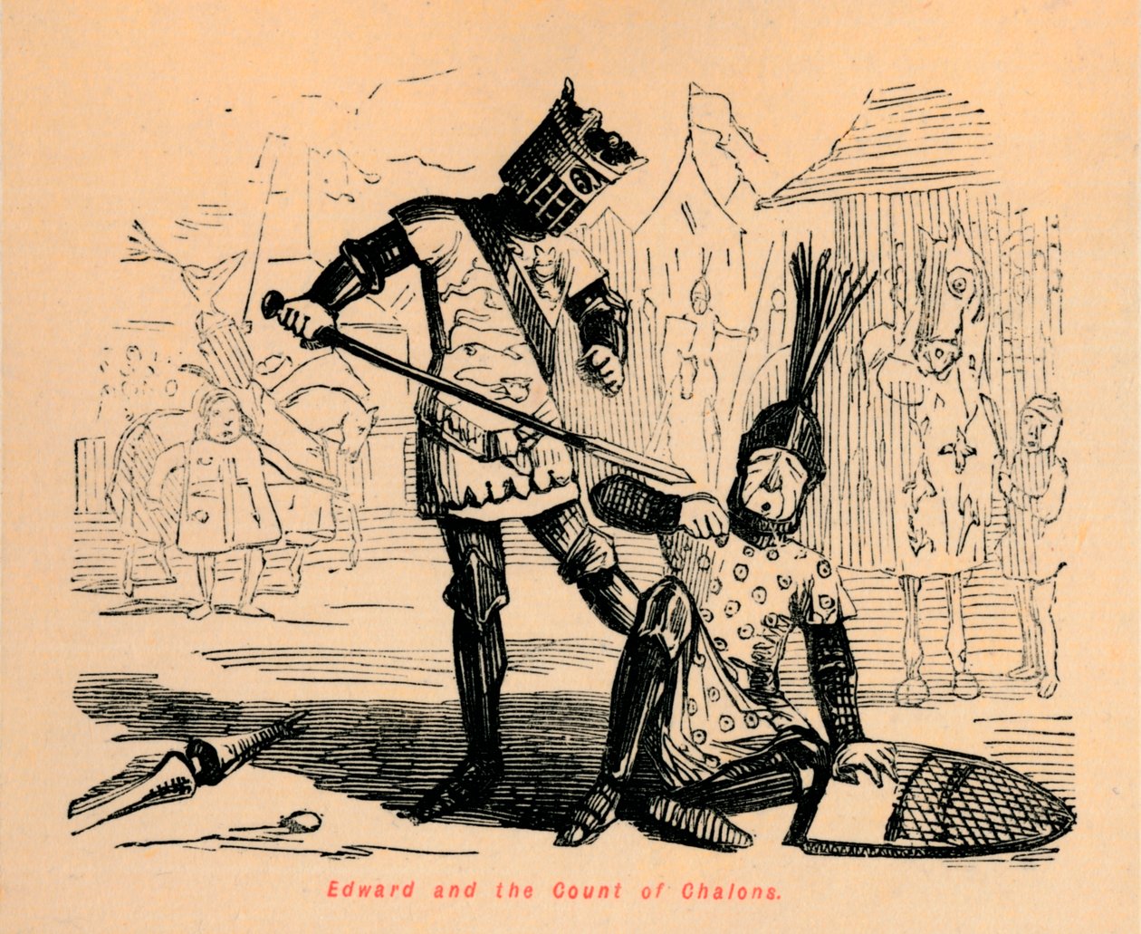 एडवर्ड एंड द काउंट ऑफ़ चालन्स, c1860, c1680 द्वारा जॉन लीचो
