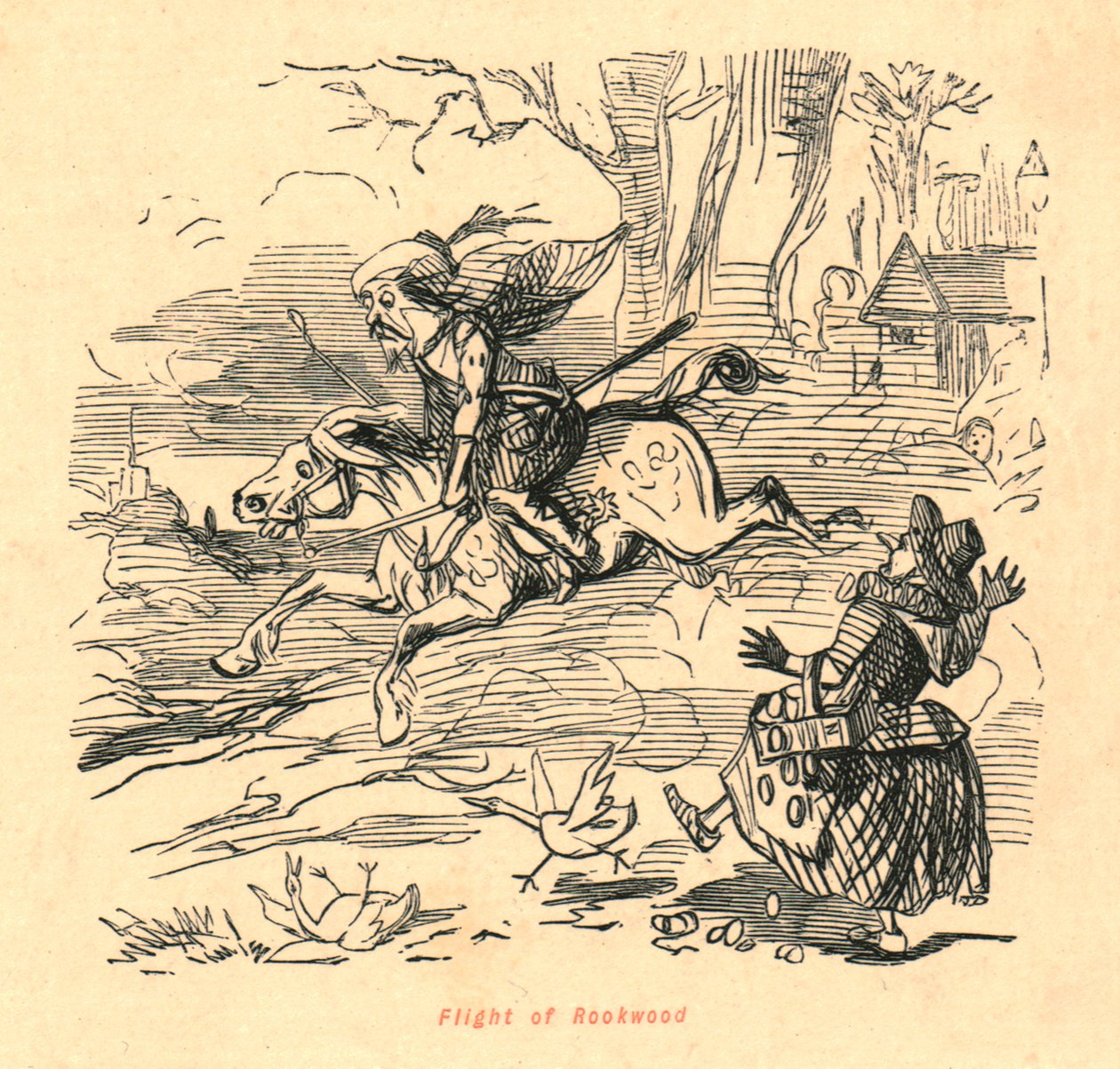 रूकवुड की उड़ान, 1897। द्वारा जॉन लीचो