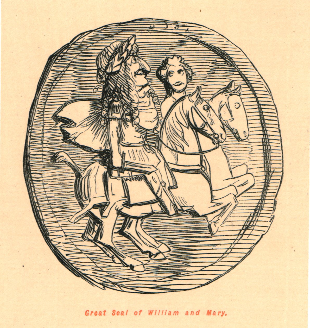 विलियम और मैरी की महान मुहर, 1897। द्वारा जॉन लीचो