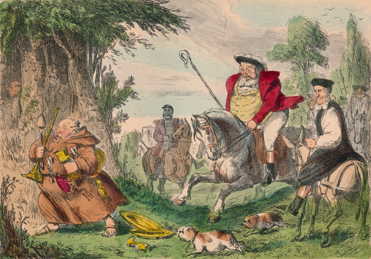 हेनरी VIII मॉन्क हंटिंग, 1850 द्वारा जॉन लीचो