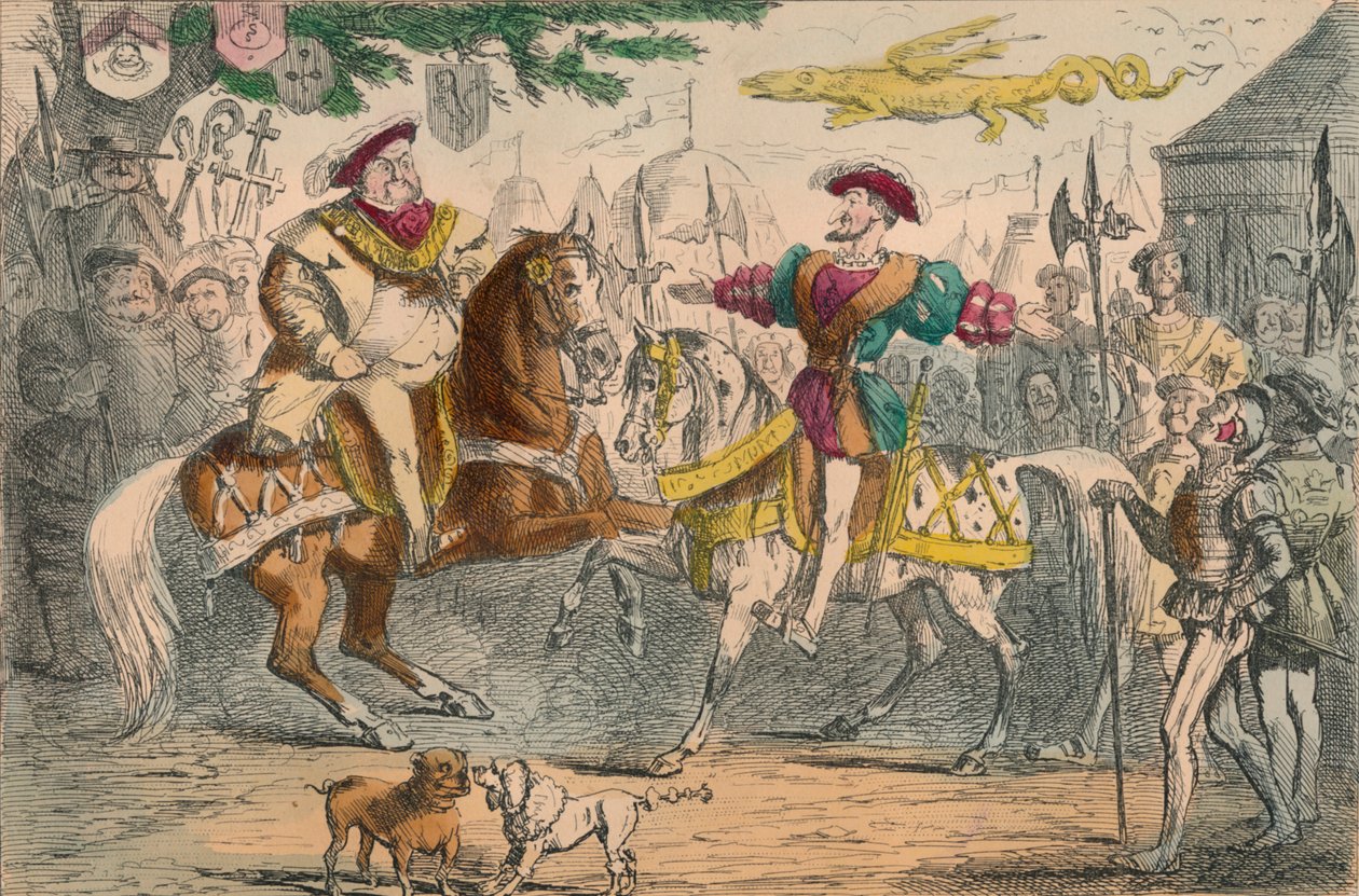 हेनरी VIII, फ्रांसिस I, 1850 से मिलना द्वारा जॉन लीचो