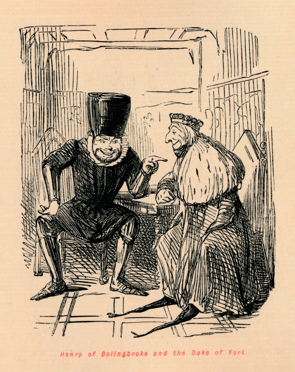 बोलिंगब्रोक के हेनरी और ड्यूक ऑफ यॉर्क, c1860, c1860 द्वारा जॉन लीचो