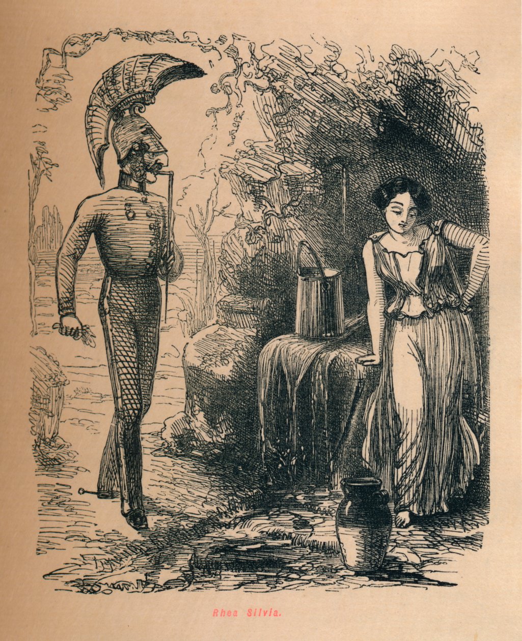 रिया सिल्विया, 1852 द्वारा जॉन लीचो