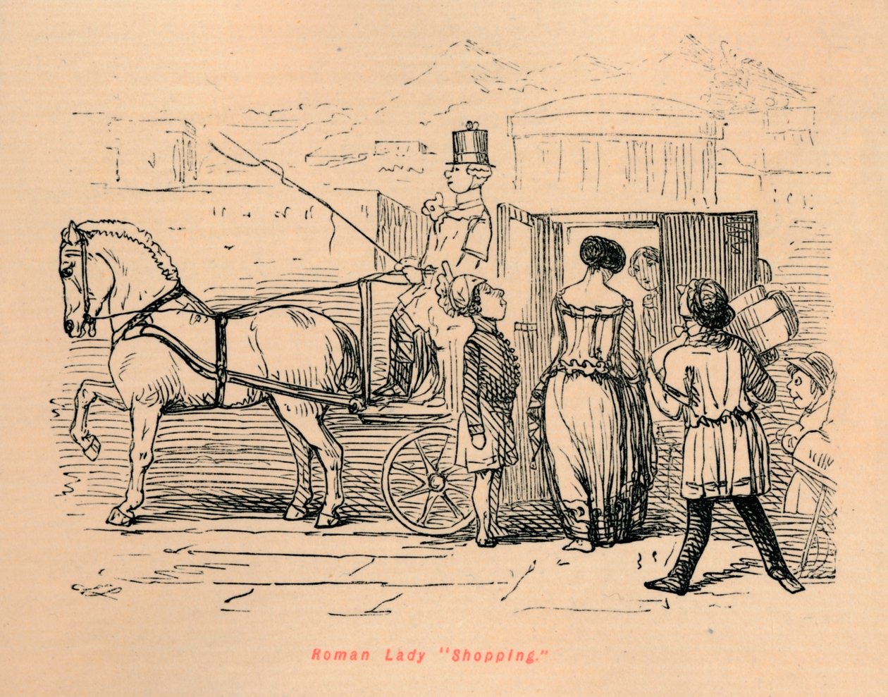 रोमन लेडी शॉपिंग, 1852 द्वारा जॉन लीचो