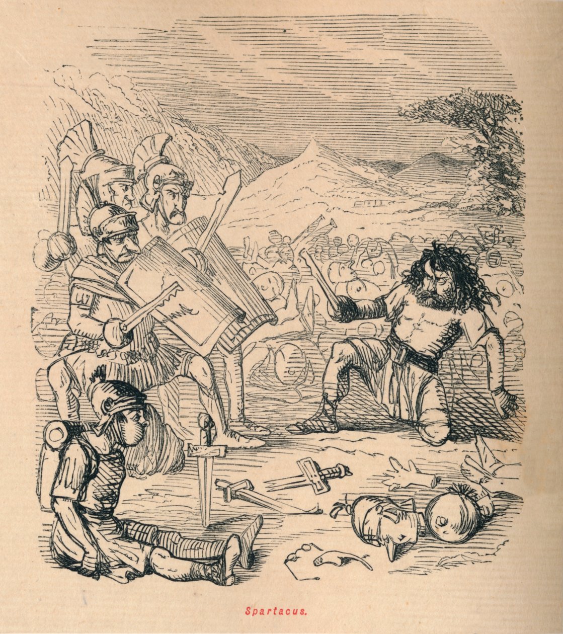 स्पार्टाकस, 1852 द्वारा जॉन लीचो