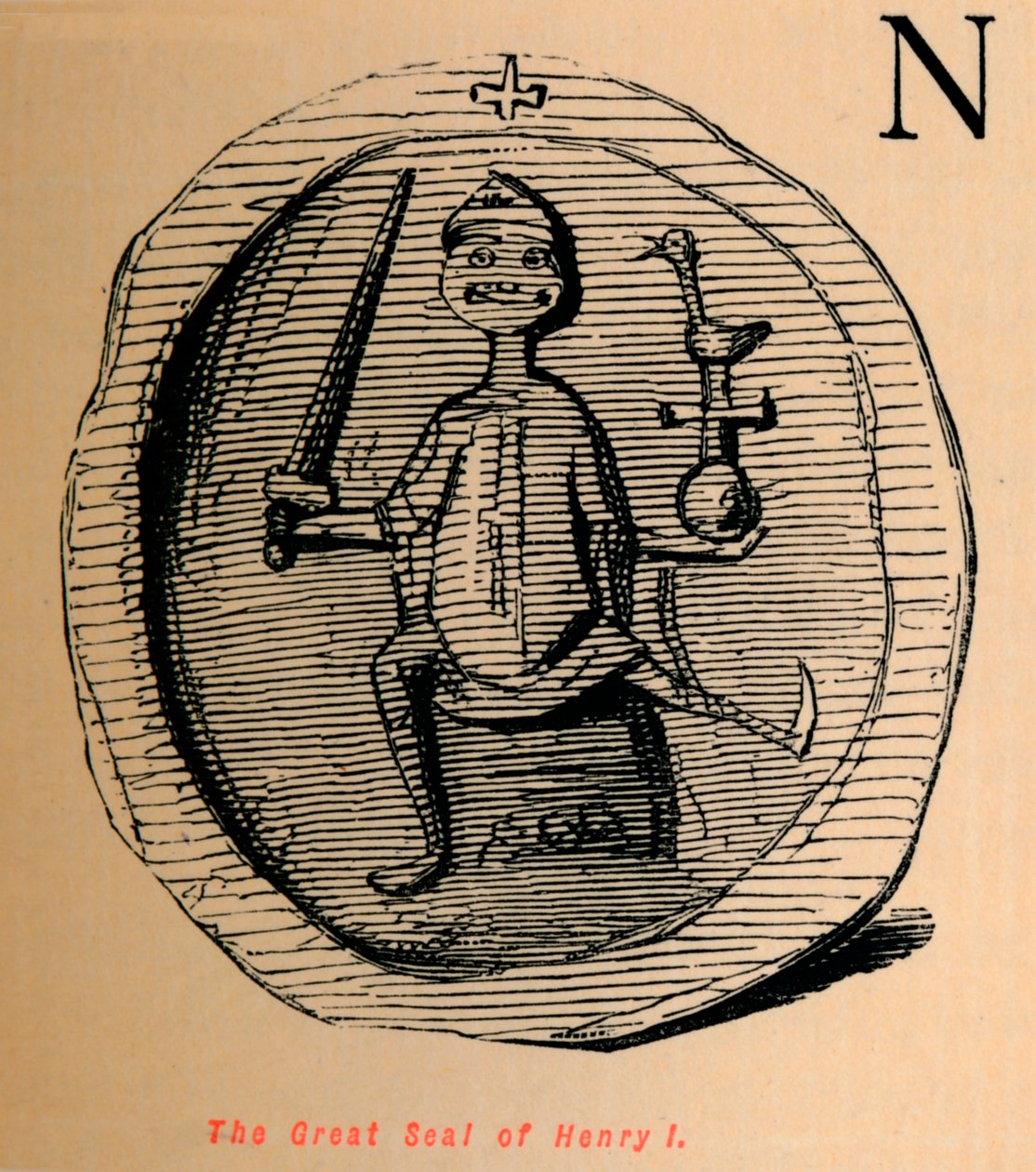 द ग्रेट सील ऑफ़ हेनरी I, c1860, c1860 द्वारा जॉन लीचो