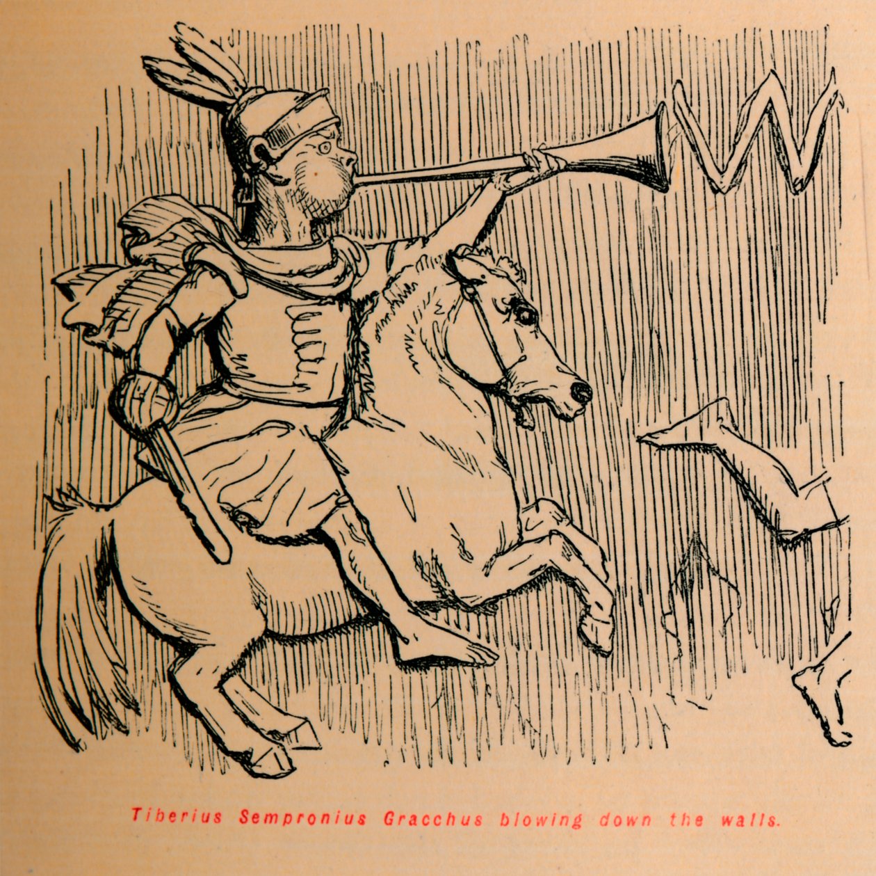Tiberius जूलियस अलेक्जेंडर दीवारों नीचे बह, 1852 द्वारा जॉन लीचो