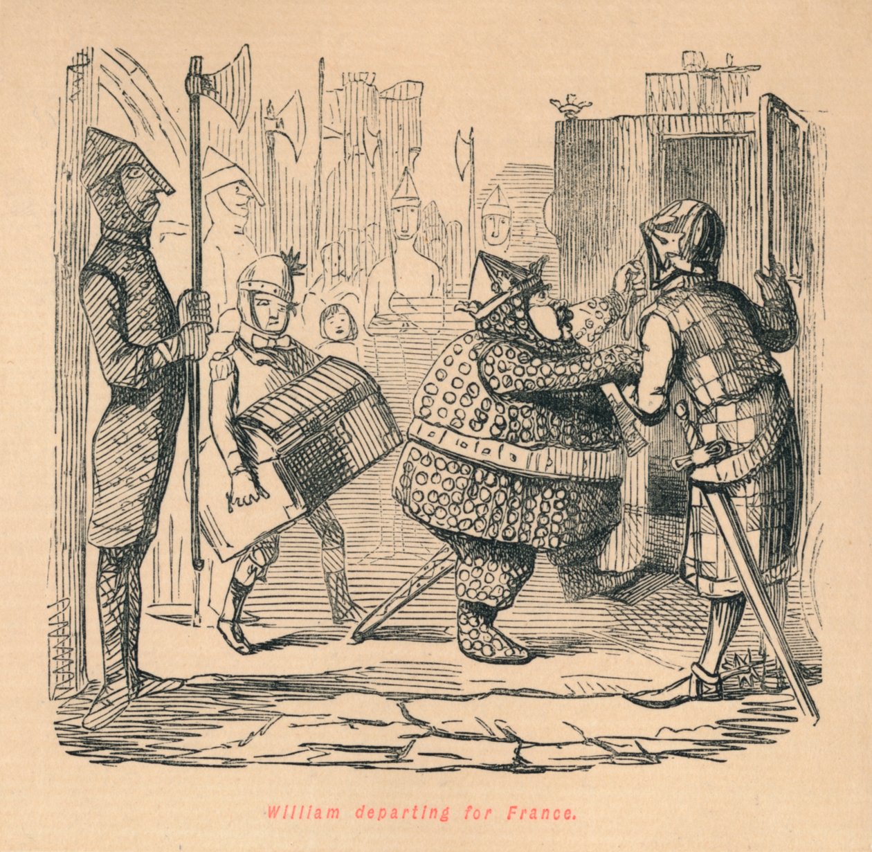 विलियम फ्रांस के लिए प्रस्थान, c1860, c1860 द्वारा जॉन लीचो