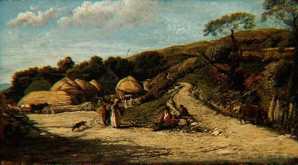 स्टीप हिल, आइल ऑफ वाइट, c.1815-16 (मिलबोर्ड पर तेल) द्वारा जॉन लिननेल
