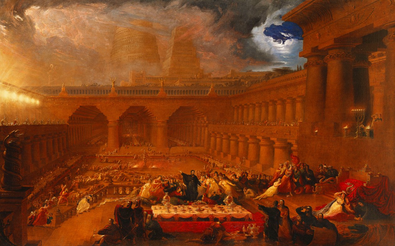 बेलशेज़र की दावत, 1820 द्वारा जॉन मार्टिन
