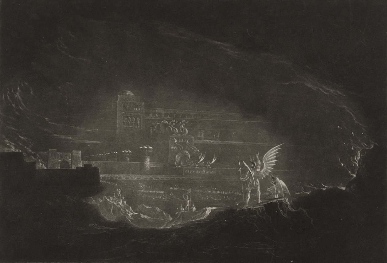 Pandemonium, c.1827 (मेजोटोटिन) द्वारा जॉन मार्टिन