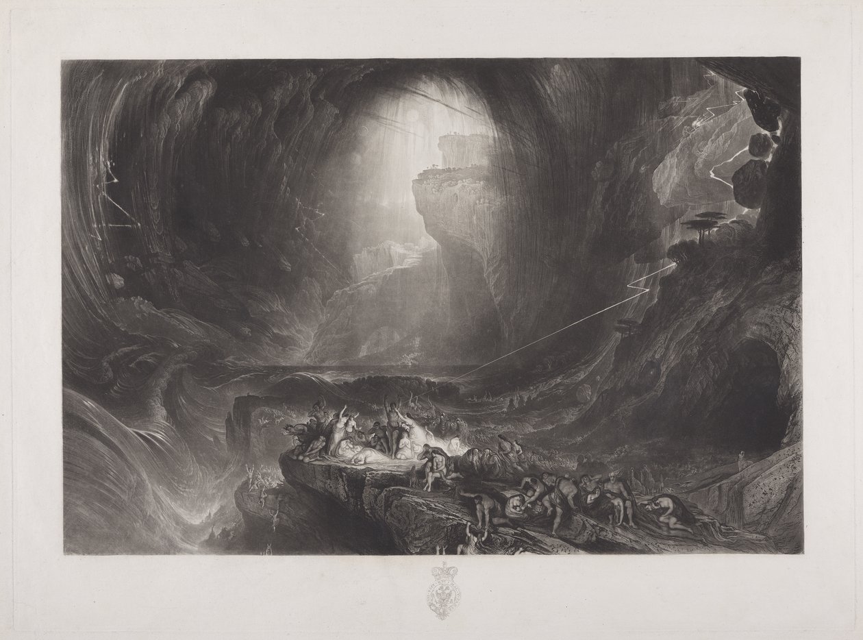 द डेल्यूज, c.1828 (wc पेपर पर) द्वारा जॉन मार्टिन