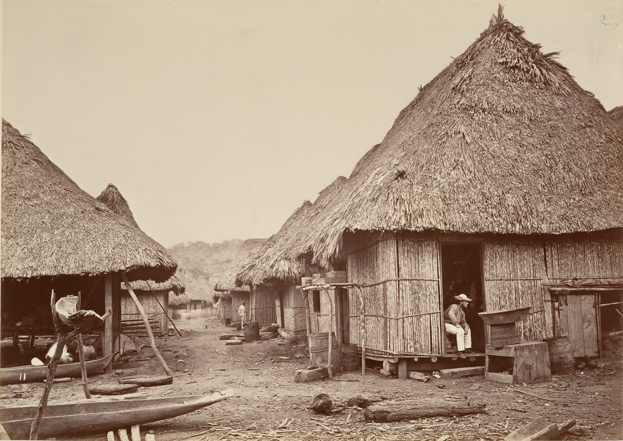 ट्रॉपिकल सीनरी, स्ट्रीट, चिपिगाना, 1871। द्वारा जॉन मोरानी